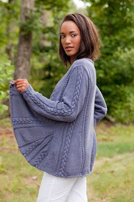 Babbling Brook Women's Cardigan Free Knitting Pattern - Knitting Bee