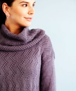 Feather Chic Sweater & Removable Cowl Free Knitting Pattern