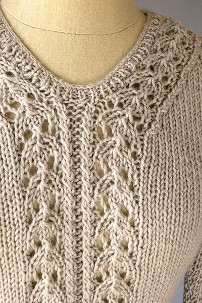 Interlacement Sweater Free Knitting Pattern