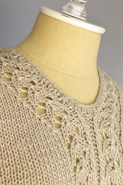 Interlacement Sweater Free Knitting Pattern