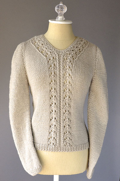 Interlacement Sweater Free Knitting Pattern