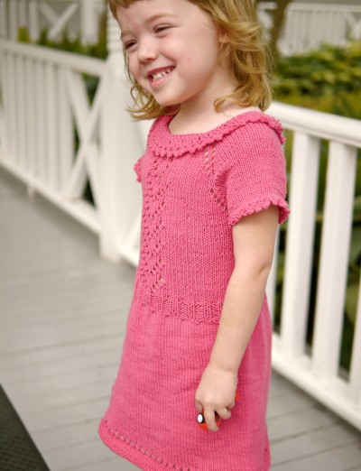 Pretty in Pink Dress Free Knitting Pattern - Knitting Bee