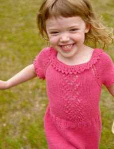 Pretty in Pink Dress Free Knitting Pattern - Knitting Bee