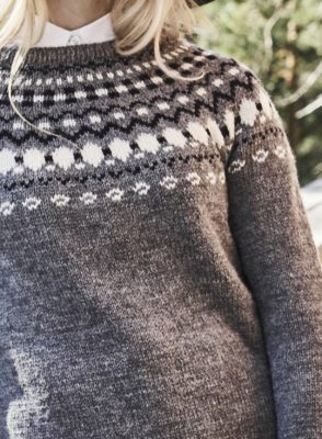 Women's Colourwork Round Yoke Sweater Free Knitting Pattern - Knitting Bee