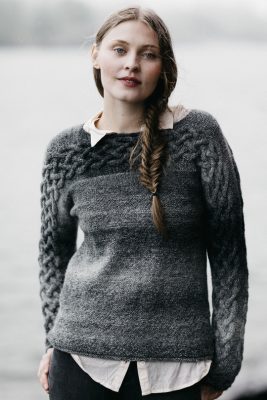 Women's Sweater with Cables Free Knitting Pattern - Knitting Bee