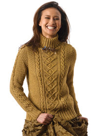 Tracy Cabled Sweater Free Knitting Pattern for Women ⋆ Knitting Bee