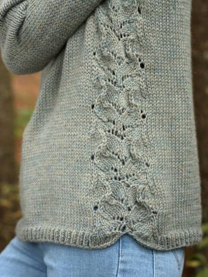 Fountain Raglan Women's Sweater Free Knitting Pattern - Knitting Bee