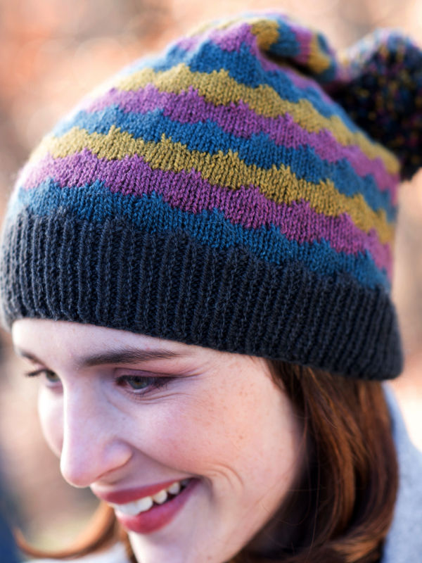 Giedi Colorknit Hat Free Knitting Pattern - Knitting Bee