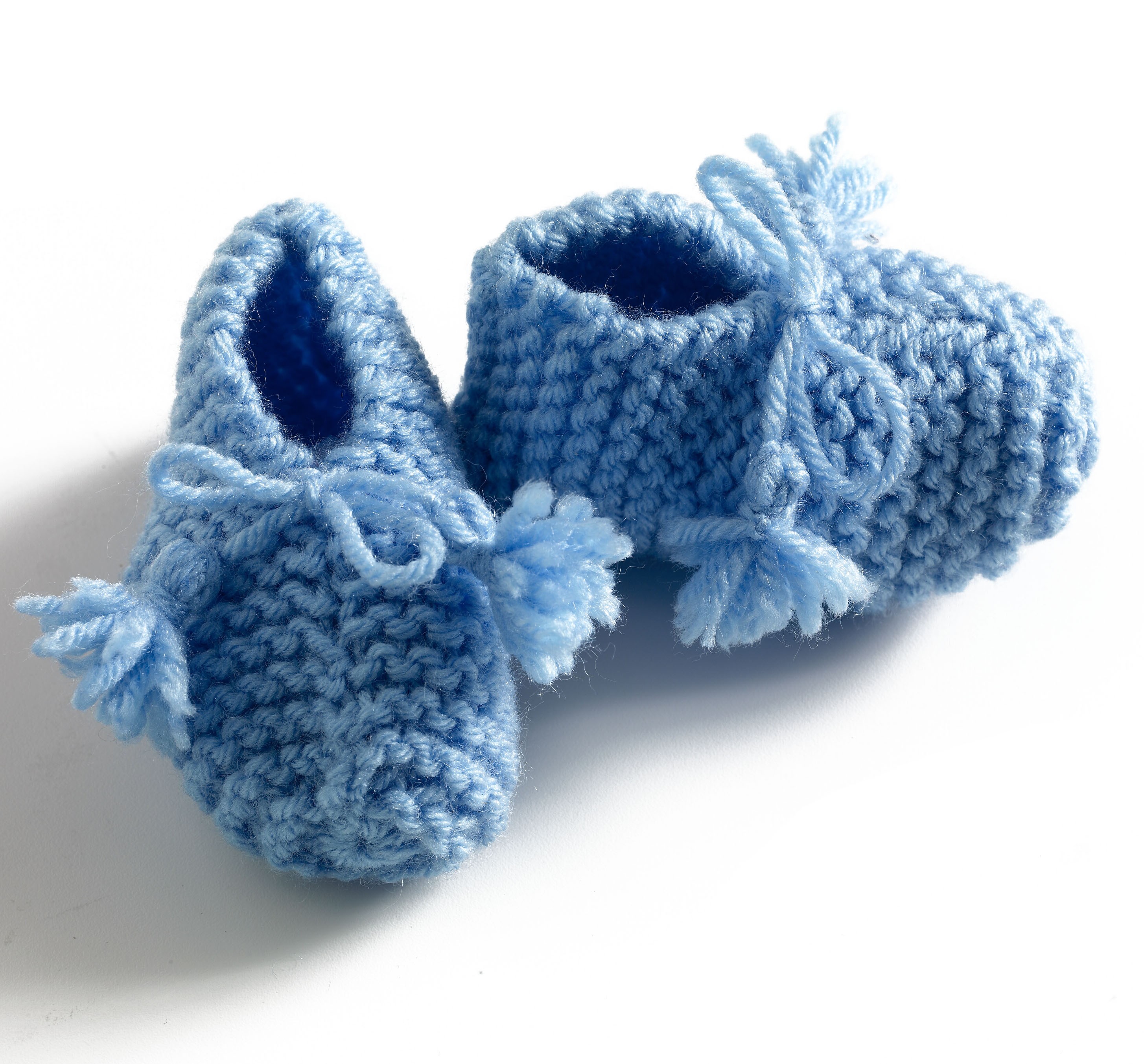 Free garter stitch baby booties clearance pattern