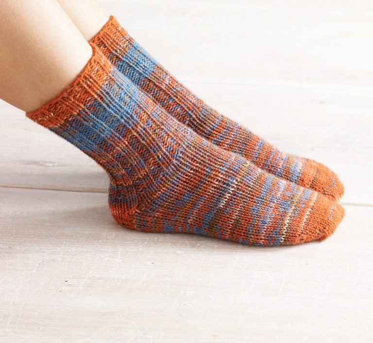 Womens Double Strand Toe Up Socks Free Knitting Pattern Knitting Bee