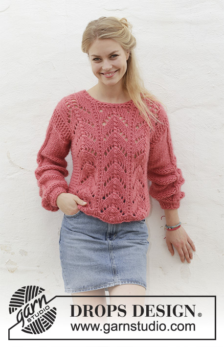 Blushing Beauty Lace Sweater Free Knitting Pattern