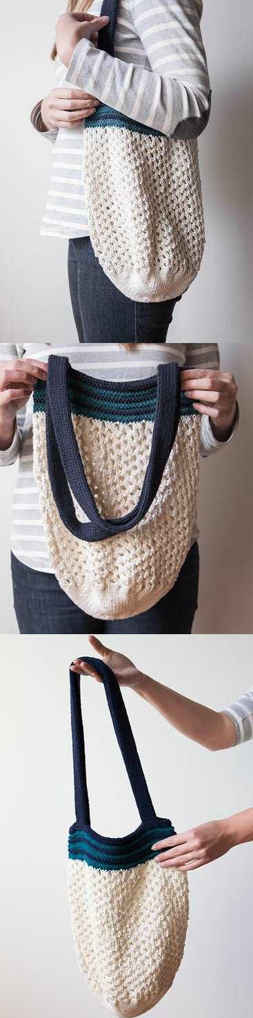 Market Bag Free Knitting Pattern - Knitting Bee