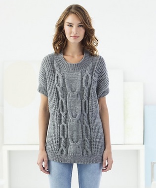 Modern Cable Pullover Free Knitting Pattern