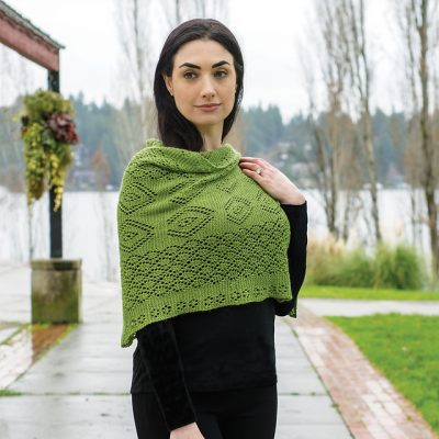 Shetland Inspired Lace Wrap Free Knitting Pattern - Knitting Bee