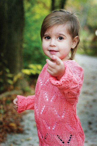 Tea Party Lace Sweater for Girls Free Knitting Pattern