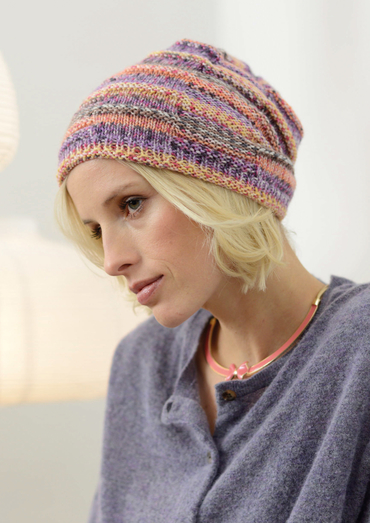 variegated yarn hat knitting patterns Archives - Knitting Bee (6