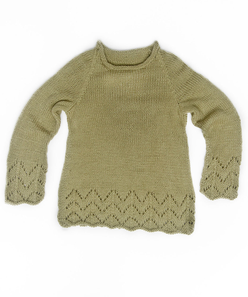Fluted Lace Pullover Free Knitting Pattern 2 ⋆ Knitting Bee