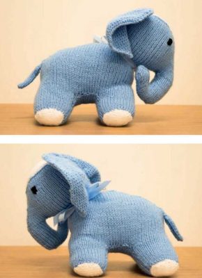 Free Animal Toy Knitting Pattern for an Elephant - Knitting Bee