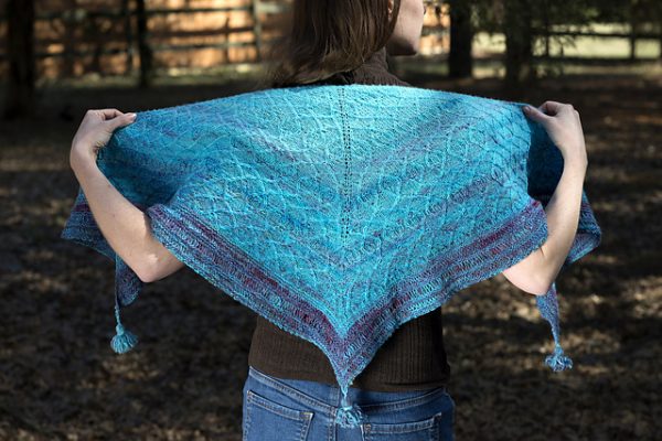 Free Knitting Pattern for a Bohemian Rhapsody Shawl - Knitting Bee