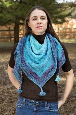 Free Knitting Pattern for a Bohemian Rhapsody Shawl - Knitting Bee