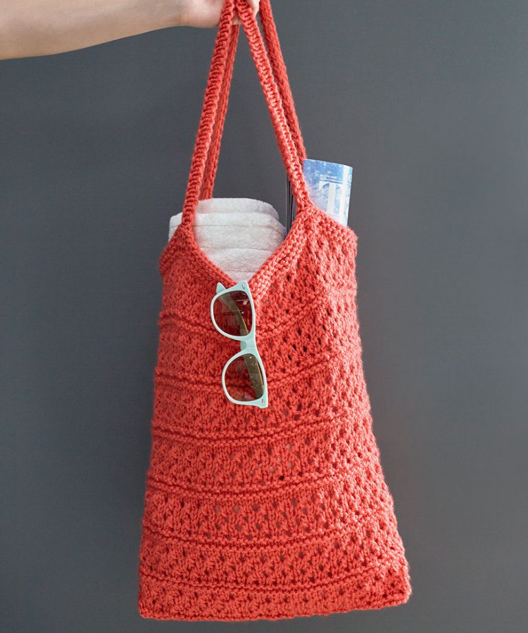 Free Knitting Pattern for a Breezy Knit Market Bag 1 ⋆ Knitting Bee