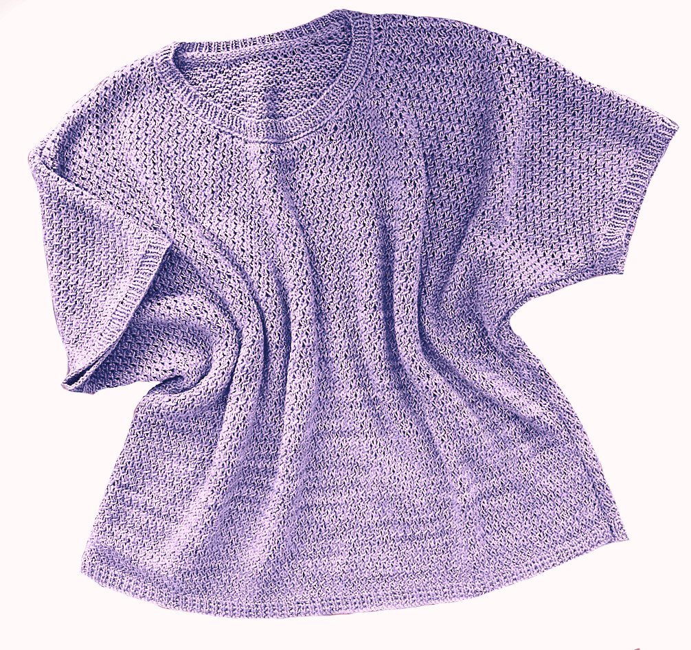 Free Knitting Pattern for a Featherlight Tee.