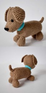 Free Knitting Pattern for a Loyal Puppy - Knitting Bee