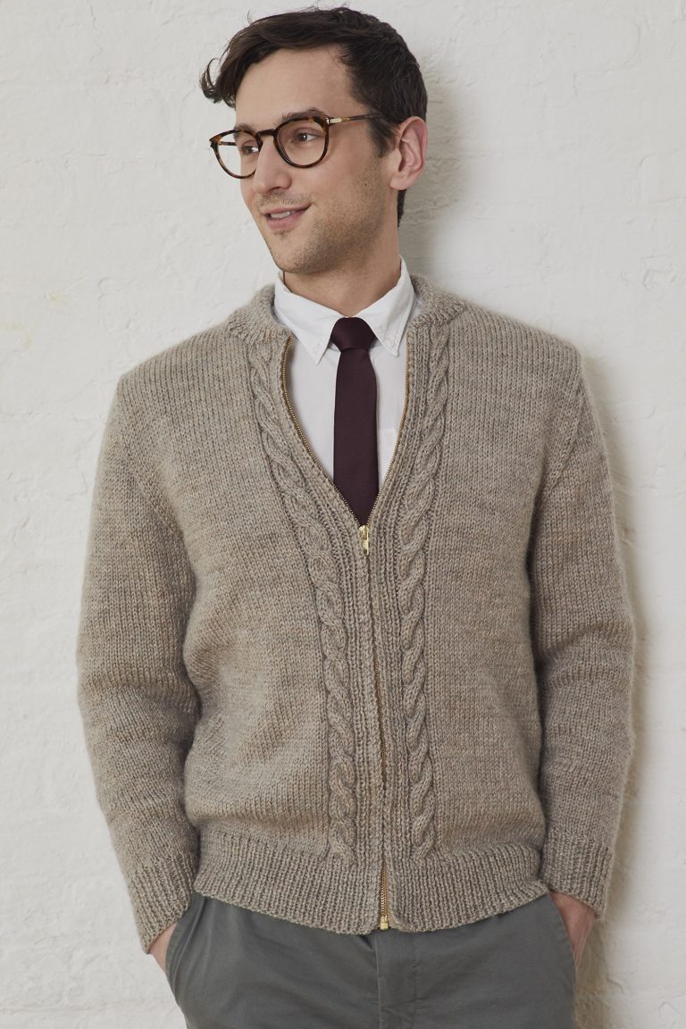 Free Men's Knitting Pattern for a Neighborly Cardigan - Knitting Bee