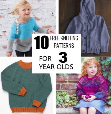 10 Free Knitting Pattern for 3 Year Old to Download Immediately!