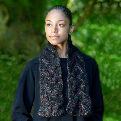 Free Knitting Pattern for a Autumn Braid Scarf - Knitting Bee