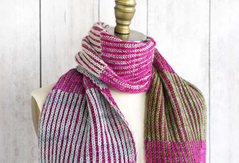 Free Knitting Pattern for a Byberry Scarf - Knitting Bee