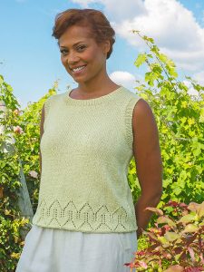 Free Knitting Pattern for a Lace Edge Top - Knitting Bee