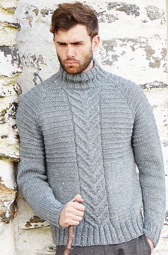 24 Men S Cable Knit Sweater Pattern Free