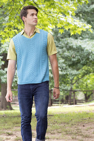 free knitting patterns for men - vests Archives - Knitting Bee (7 free ...