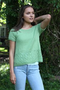 Free Knitting Pattern for a Miss Molly Lace Tee - Knitting Bee