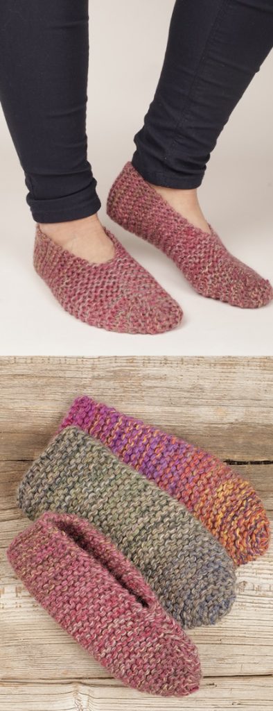 Free Knitting Patterns for Slippers to 