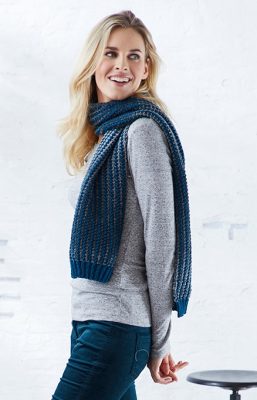 Free Knitting Pattern for a Slip Stitch Scarf - Knitting Bee