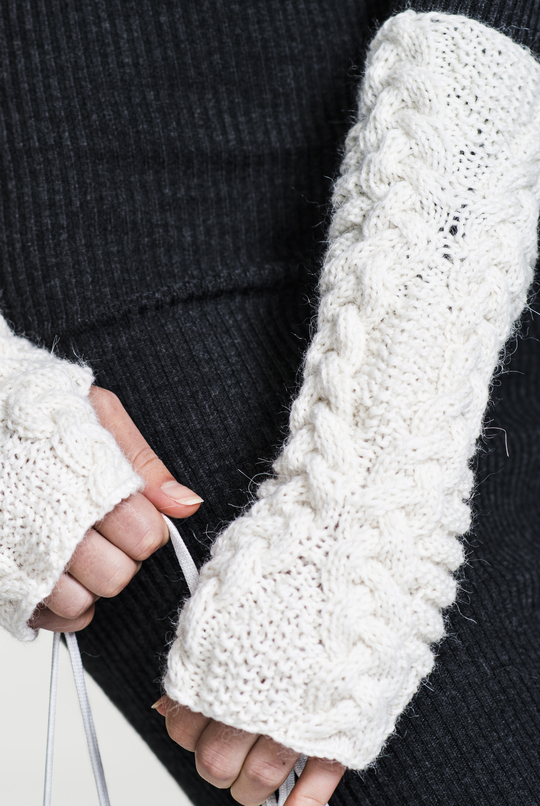 Free Knitting Pattern for Cable Wrist Warmers - Knitting Bee
