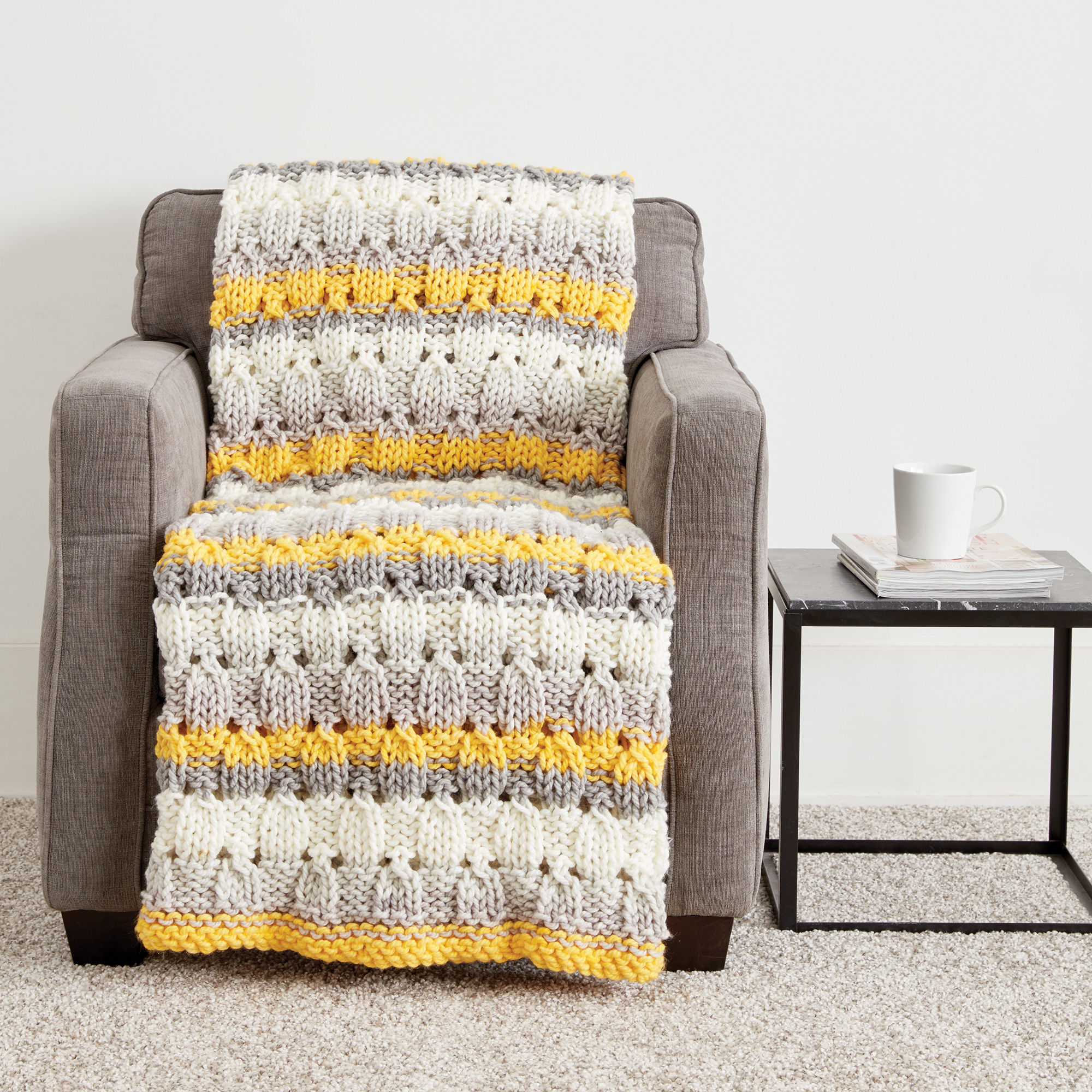Free Knitting Pattern For A Patchwork Blanket