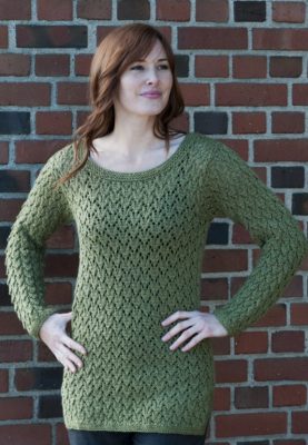 Free Knitting Pattern for an All Over Lace Tunic - Knitting Bee