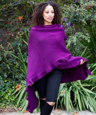 Free Knitting Pattern for an Effortlessly Chic Ruana - Knitting Bee