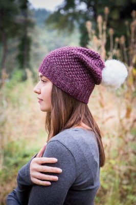 Free Knitting Pattern for a Alux Slouch Hat - Knitting Bee