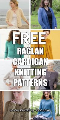 Free Raglan Cardigan Knitting Patterns - Knitting Bee