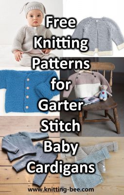 Free Knitting Pattern Garter Stitch Baby Cardigan Downloadable NOW!