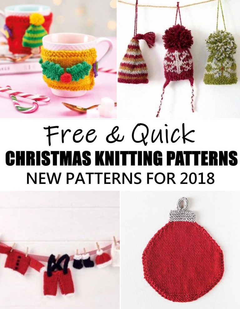 Free And Quick Christmas Knitting Patterns For 2018! - Knitting Bee