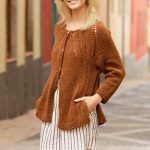 Free Knitting Pattern for an Autumn Spice Cardigan