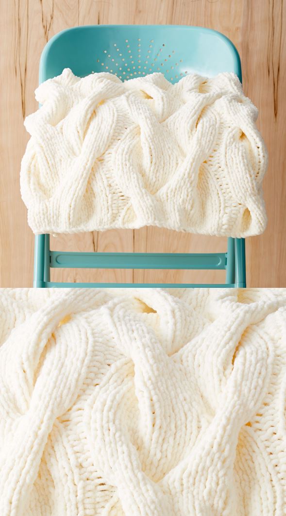 10 + Free Chunky Cable Knit Blanket Pattern To Download NOW!