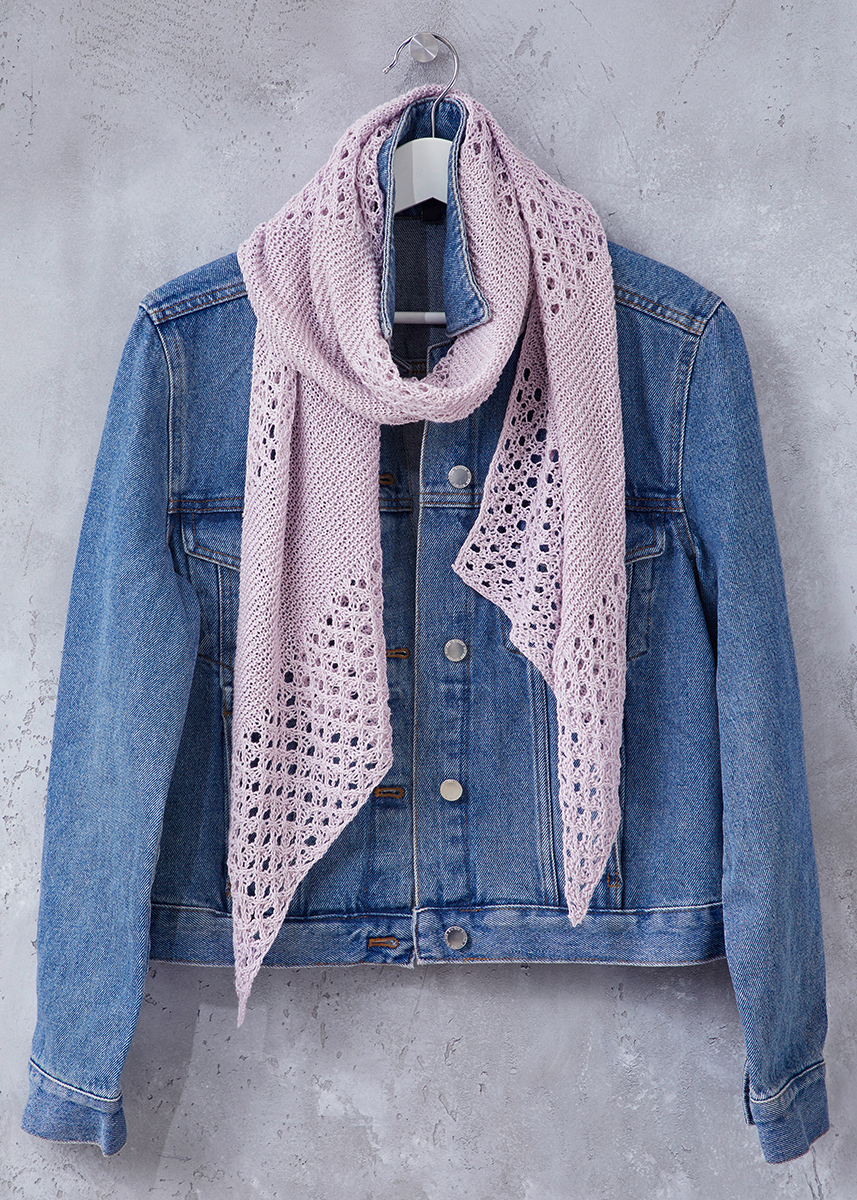 Free Knitting Pattern For A Light And Airy Summer Lace Scarf Knitting Bee