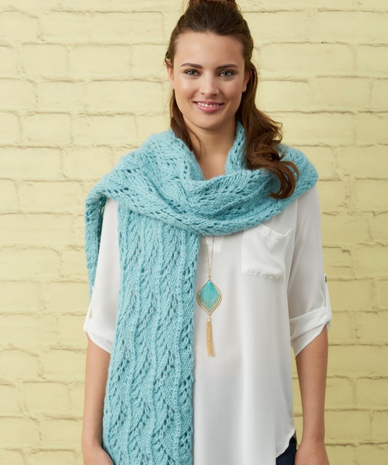 Free Knitting Pattern for a Stunning Lace Scarf - Knitting Bee