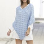 free knitting pattern for a poncho in kidsilk